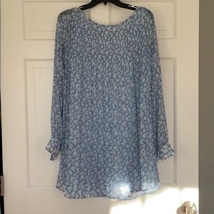 Beautiful light blue flowery blouse never worn